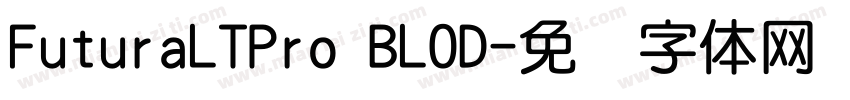 FuturaLTPro BLOD字体转换
